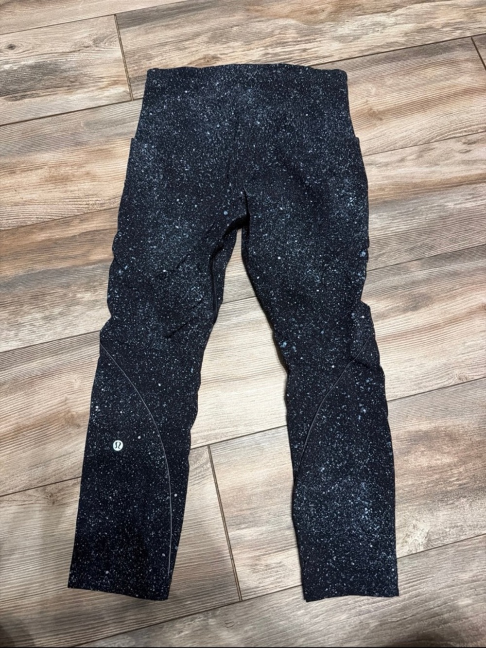 lululemon athletica Black Speckled Align Crop Leggings